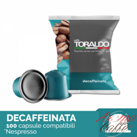 100 Capsule Nespresso Caffè Toraldo (MISCELA DECAFFEINATO)