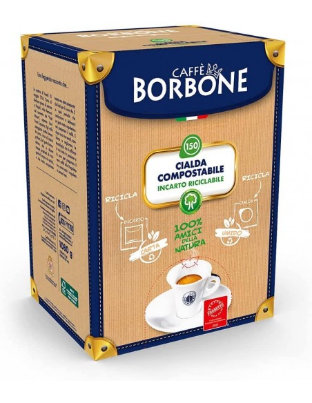 150 Cialde ESE 44MM Caffè Borbone (MISCELA NERA)