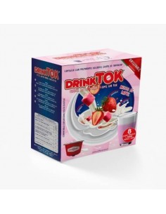 DrinkTok Candy e Fragole - 8 Capsule Compatibili Dolce Gusto