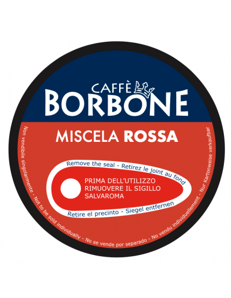 90 Capsule Compatibili Nescafè DolceGusto Caffè Borbone (MISCELA ROSSA)
