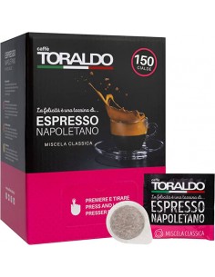 150 Cialde ESE 44mm Caffè Toraldo (MISCELA CLASSICA)