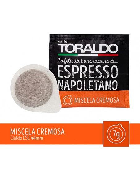 100 Cialde ESE 44mm Caffè Toraldo (MISCELA CREMOSA)